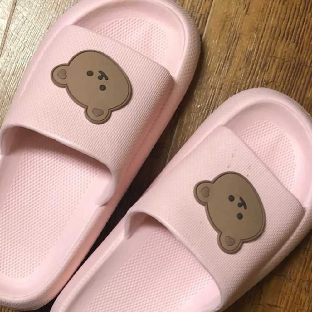 Pink Cartoon Bear Slides - Picture 2 of 3